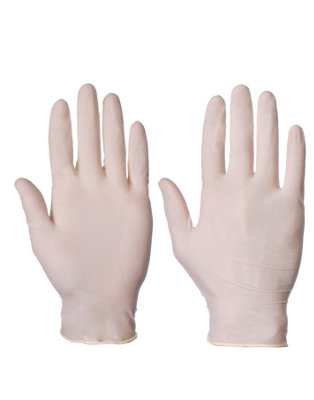 Powdered Latex Gloves Large (Size 9) (Box 100) from B&Q