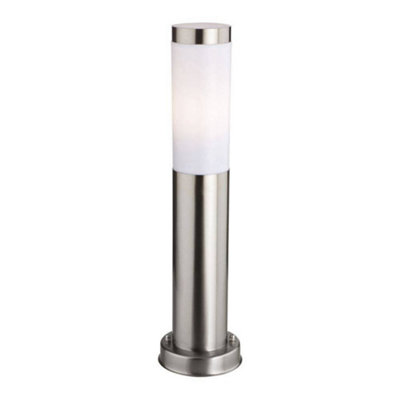 Luminosa Lighting Luminosa Plaza 1 Light Small Bollard Post Stainless Steel Ip44E27 from B&Q
