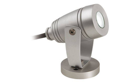 B&Q -  Luminosa Waterproof Led 1 Light Wall & Spike Spot Aluminium Ip68