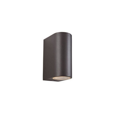 Luminosa Ing Luminosa Scenic 2 Up Down Wall Gun Metal Ip44, Gu10 Light