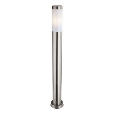 Luminosa Lighting Luminosa Plaza 1 Light Tall Bollard Post Stainless Steel Ip44E27 from B&Q