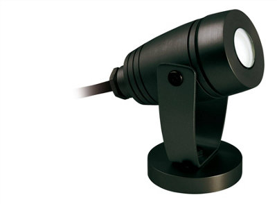 B&Q -  Luminosa Waterproof Led 1 Light Outdoor Wall Light & Spike Spot Black Ip68