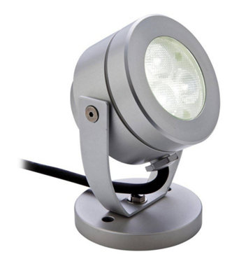 B&Q -  Luminosa Waterproof Led 3 Light Wall & Spike Spot Aluminium Ip68