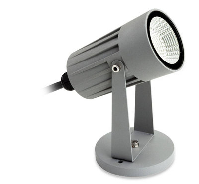 Luminosa Lighting Luminosa Led 1 Light Outdoor Wall Light & Spike Spot Silver Ip44 from B&Q