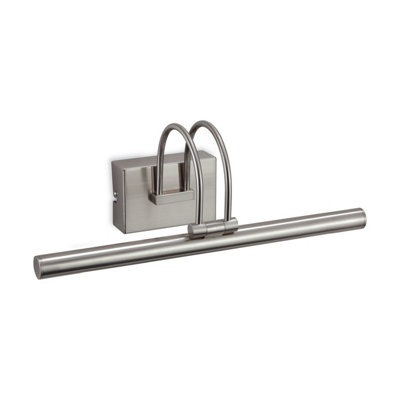 Luminosa Lighting Luminosa Anja Led Picture Wall Light Brushed Steel from B&Q