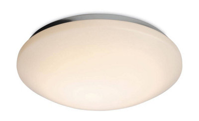Luminosa Lighting Luminosa Siena Led Round Flush Bathroom Ceiling Light White Polycarbonate Diffuser Ip44 from B&Q