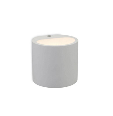 Luminosa Lighting Luminosa Nina 1 Light Plaster Indoor Wall Light WhiteG9 from B&Q