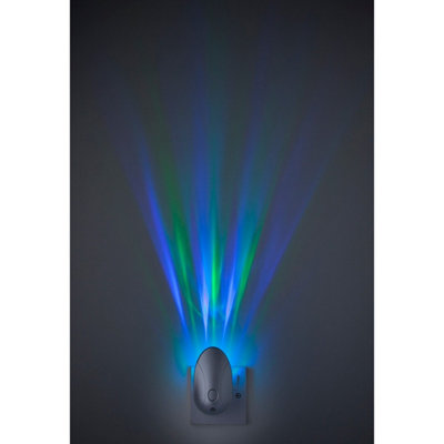 Luminosa Lighting Luminosa Led 1 Light Projector Night Light Silver, Rgb