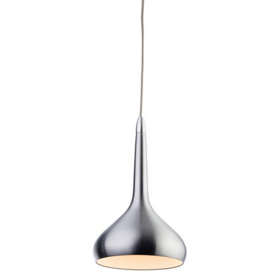 B&Q -  Luminosa Bar Led Ceiling Pendant AluminiumWhite Inside