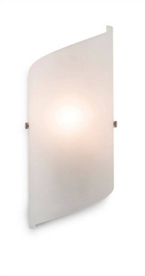 Luminosa Lighting Luminosa Torino 1 Light Glass Indoor Wall Light Frosted GlassE14 from B&Q