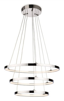 Luminosa Lighting Luminosa Esprit Integrated Led Ceiling Pendant Chrome from B&Q