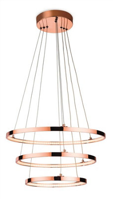 B&Q -  Luminosa Esprit Integrated Led Ceiling Pendant Copper