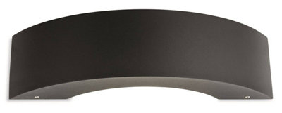 Luminosa Lighting Luminosa Arch Integrated Led Outdoor Wall Light Graphite Ip65 from B&Q