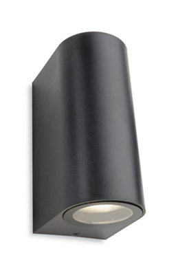 Luminosa Lighting Luminosa Ace Outdoor Up Down Twin Light Graphite Ip54Gu10 from B&Q