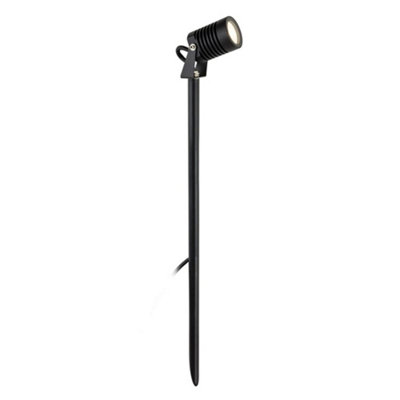 Luminosa Lighting Luminosa Veron Outdoor Integrated Led Long Spike Ground Light Black Ip65 from B&Q