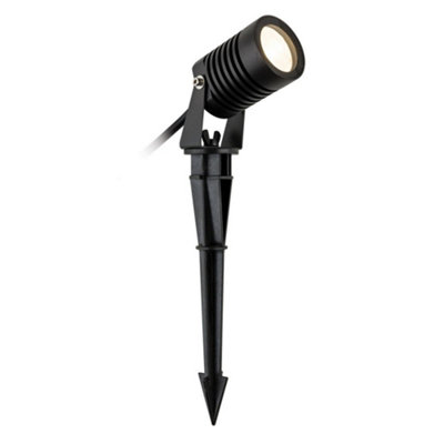 Luminosa Lighting Luminosa Veron Outdoor Integrated Led Short Spike Ground Light Black Ip65 from B&Q