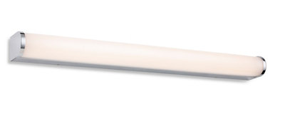 Luminosa Lighting Luminosa Bravo Bathroom Led Wall Light600mm Chrome With Opal Diffuser Ip44 from B&Q