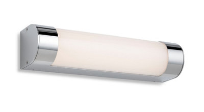 Luminosa Lighting Luminosa Lima Bathroom Led Wall Light 300mm Chrome With Opal Diffuser Ip44 from B&Q