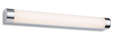 Luminosa Lighting Luminosa Lima Bathroom Led Wall Light 600mm Chrome With Opal Diffuser Ip44 from B&Q
