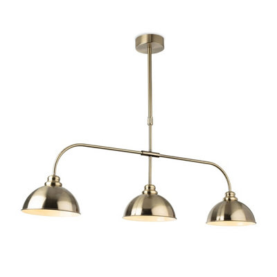 B&Q -  Luminosa Eagle Bar Pendant Light Antique Brass