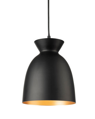 Luminosa Lighting Luminosa Maisie Dome Pendant Light Black from B&Q