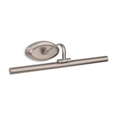 Luminosa Lighting Luminosa Led Modern Picture Light 440mm Brushed Steel from B&Q