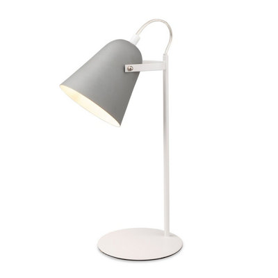 B&Q -  Luminosa Bella Modern Desk Table Lamp Grey