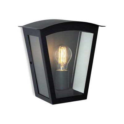B&Q -  Luminosa Kingston Wall Light Black Ip44