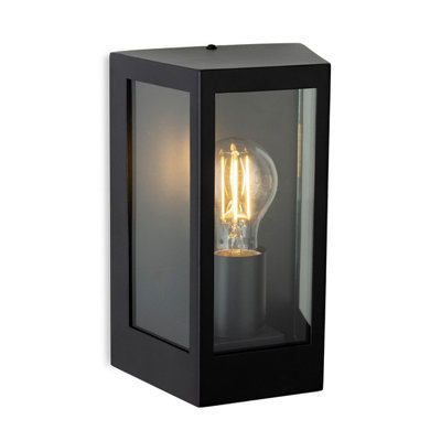 Luminosa Lighting Luminosa Brandon Wall Light Black Ip44 from B&Q