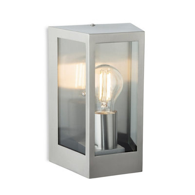 Luminosa Lighting Luminosa Brandon Wall Light Stainless Steel Ip44 from B&Q