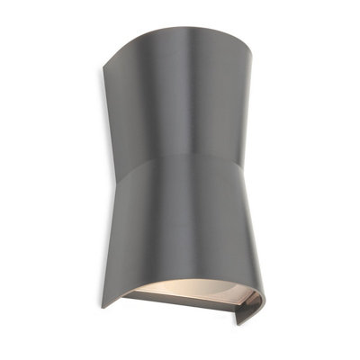 Luminosa Lighting Luminosa Duke Resin 2 Light Wall Graphite Ip65 from B&Q