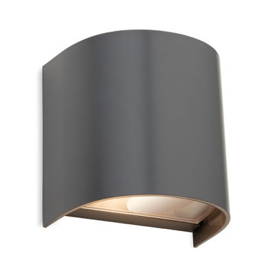 Luminosa Lighting Luminosa Swift Resin Single Wall Graphite Ip65 from B&Q