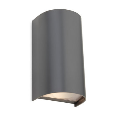 Luminosa Lighting Luminosa Swift Resin 2 Light Wall Graphite Ip65 from B&Q