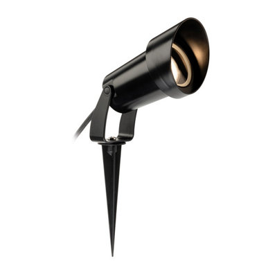 Luminosa Lighting Luminosa Rowan Resin Wall & Spike Spot Black Ip65 from B&Q