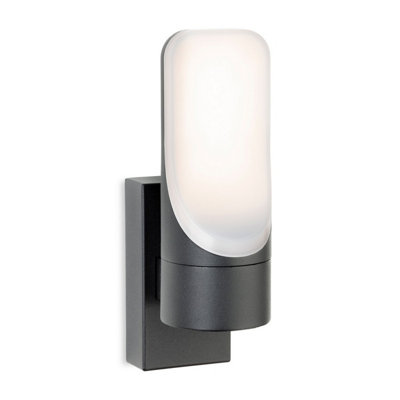 B&Q -  Luminosa Eve Led Wall Light Graphite With Opal Diffuser Ip54