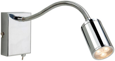 Luminosa Lighting Luminosa Orion Led 3 Light Flexi Indoor Wall Spotlight (Switched) Chrome from B&Q