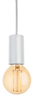 Luminosa Lighting Luminosa Berkeley 1 Light Ceiling Pendant WhiteE27 from B&Q