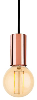 Luminosa Lighting Luminosa Berkeley 1 Light Ceiling Pendant CopperE27 from B&Q