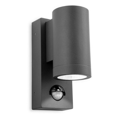 Luminosa Lighting Luminosa Shelby Led 1 Light Single Outdoor WallPir Graphite Ip65