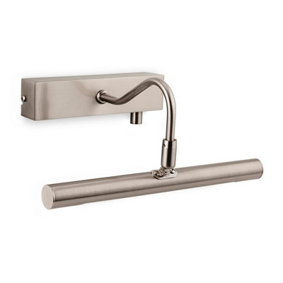 Luminosa Lighting Luminosa Led 1 Light Picture Wall Light CW Dimmer Switch Brushed Steel from B&Q