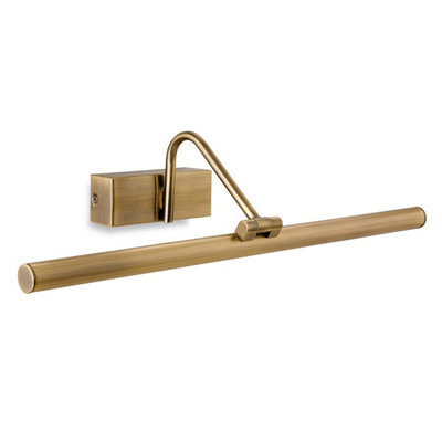 Luminosa Lighting Luminosa Led 1 Light Picture Wall Light Antique Brass from B&Q