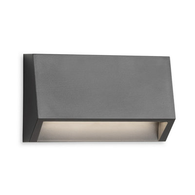 Luminosa Lighting Luminosa Remo Flush Resin Wall & Step Light Graphite 1.5W Led 80Lm 3000K Ip65 from B&Q