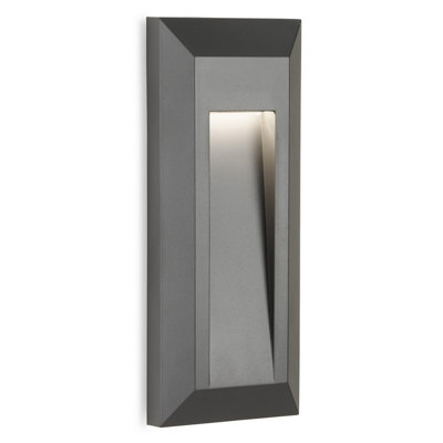 Luminosa Lighting Luminosa Enzo Flush Resin Wall & Step Light Graphite 1W Led 30Lm 4000K Ip65 from B&Q