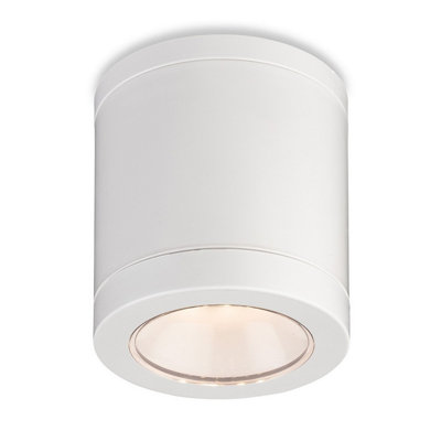 Luminosa Lighting Luminosa Firstlight Max Resin Flush Ceiling Fitting White 4.5W Led 400Lm 3000K Ip65 from B&Q