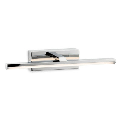 Luminosa Lighting Luminosa Marina Wall Light300mm Chrome With Opal White Polycarbonate Diffuser 8W Led 730Lm 3000K Ip44 from B&Q