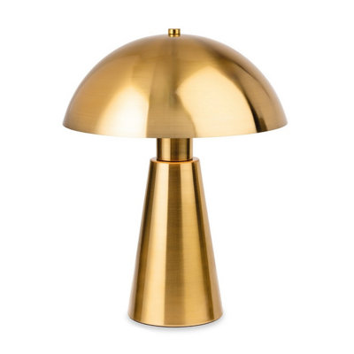 Luminosa Lighting Luminosa Crown Dome Table Lamp Brushed Brass 1Xe27 from B&Q
