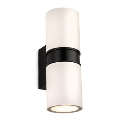 B&Q -  Luminosa Hampton Up Down Wall Light White 2Xgu10 Ip54