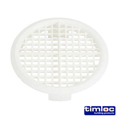 Timco Timloc Push-In Soffit Vent White 70.0 (10Pcs) from B&Q