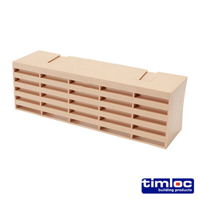 Timco Timloc Airbrick Plastic Buff215 X 69 X 60mm from B&Q