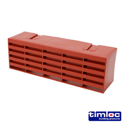 Timco Timloc Airbrick Plastic Terracotta215 X 69 X 60mm from B&Q